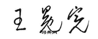 骆恒光王冕完草书个性签名怎么写