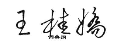 骆恒光王桂娇草书个性签名怎么写