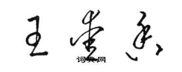 骆恒光王爱香草书个性签名怎么写