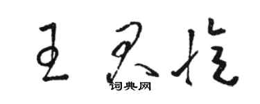 骆恒光王君忆草书个性签名怎么写