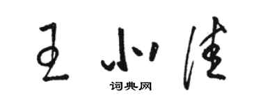 骆恒光王北佳草书个性签名怎么写