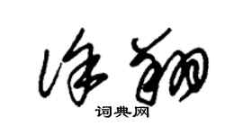 朱锡荣徐翔草书个性签名怎么写
