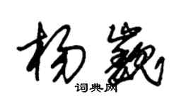 朱锡荣杨巍草书个性签名怎么写