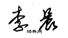 朱锡荣李晨草书个性签名怎么写