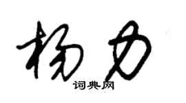 朱锡荣杨力草书个性签名怎么写