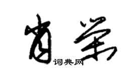 朱锡荣肖荣草书个性签名怎么写