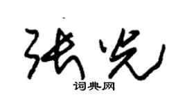朱锡荣张光草书个性签名怎么写
