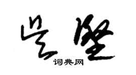 朱锡荣吴坚草书个性签名怎么写