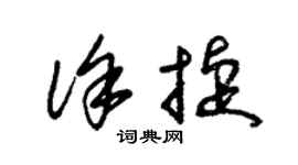 朱锡荣徐捷草书个性签名怎么写