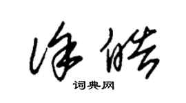 朱锡荣徐皓草书个性签名怎么写