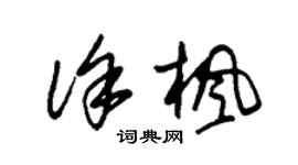 朱锡荣徐枫草书个性签名怎么写