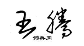 朱锡荣王腾草书个性签名怎么写