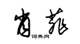 朱锡荣肖菲草书个性签名怎么写
