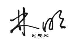 骆恒光林明草书个性签名怎么写