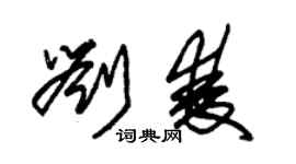 朱锡荣刘双草书个性签名怎么写