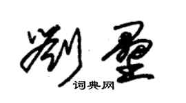 朱锡荣刘垒草书个性签名怎么写