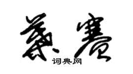 朱锡荣叶赛草书个性签名怎么写