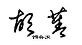 朱锡荣胡菁草书个性签名怎么写