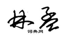 朱锡荣林孟草书个性签名怎么写