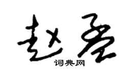 朱锡荣赵孟草书个性签名怎么写
