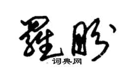 朱锡荣罗盼草书个性签名怎么写