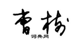 朱锡荣曹树草书个性签名怎么写