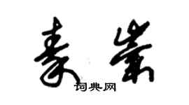 朱锡荣秦崇草书个性签名怎么写