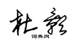 朱锡荣杜影草书个性签名怎么写