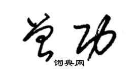 朱锡荣曾功草书个性签名怎么写