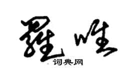 朱锡荣罗唯草书个性签名怎么写