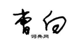 朱锡荣曹向草书个性签名怎么写