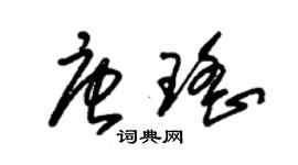 朱锡荣唐瑶草书个性签名怎么写