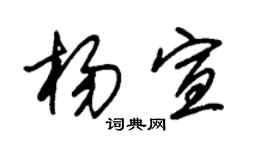 朱锡荣杨宣草书个性签名怎么写