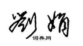 朱锡荣刘娟草书个性签名怎么写