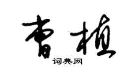 朱锡荣曹植草书个性签名怎么写
