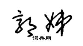 朱锡荣郭娣草书个性签名怎么写
