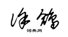 朱锡荣徐鸽草书个性签名怎么写