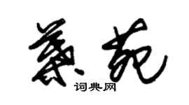 朱锡荣叶苑草书个性签名怎么写