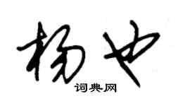朱锡荣杨也草书个性签名怎么写