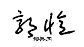 朱锡荣郭忆草书个性签名怎么写