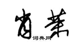 朱锡荣肖茉草书个性签名怎么写