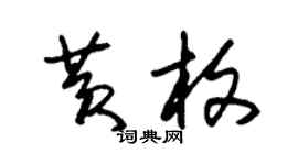 朱锡荣黄枚草书个性签名怎么写