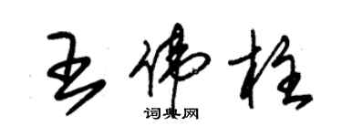朱锡荣王伟柱草书个性签名怎么写