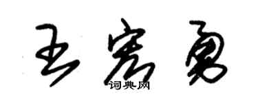 朱锡荣王宏勇草书个性签名怎么写