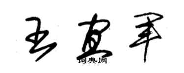 朱锡荣王宜军草书个性签名怎么写