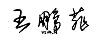 朱锡荣王鹏菲草书个性签名怎么写