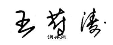 朱锡荣王蔚涛草书个性签名怎么写