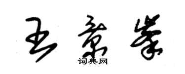 朱锡荣王景峰草书个性签名怎么写