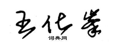 朱锡荣王化峰草书个性签名怎么写