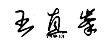 朱锡荣王直峰草书个性签名怎么写